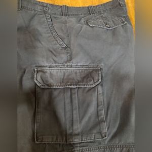 Men's True Nation Charcoal Cargo shorts 🩳 size 52 100% cotton